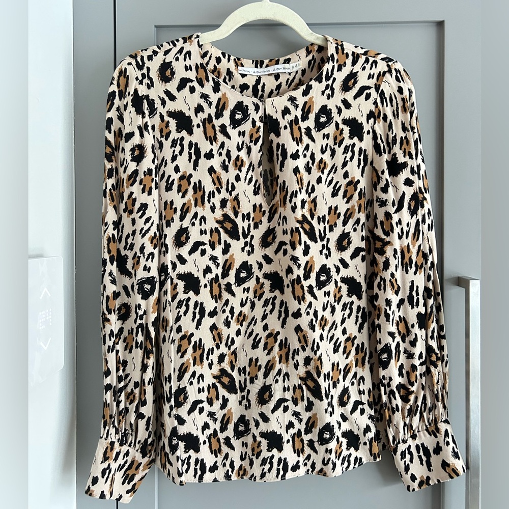 & Other Stories Animal Print Blouse